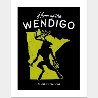 Home of the Wendigo - Minnesota USA Posters and Art